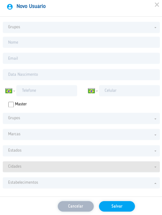 Novo Usuario